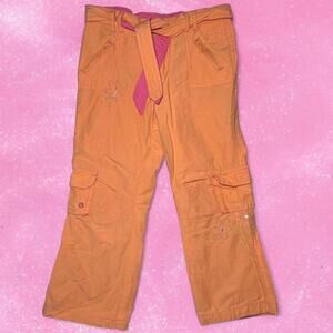 Orange And Pink Y2K Children’s Cargo Pants